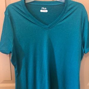 Teal Fila size XL fitted shirt